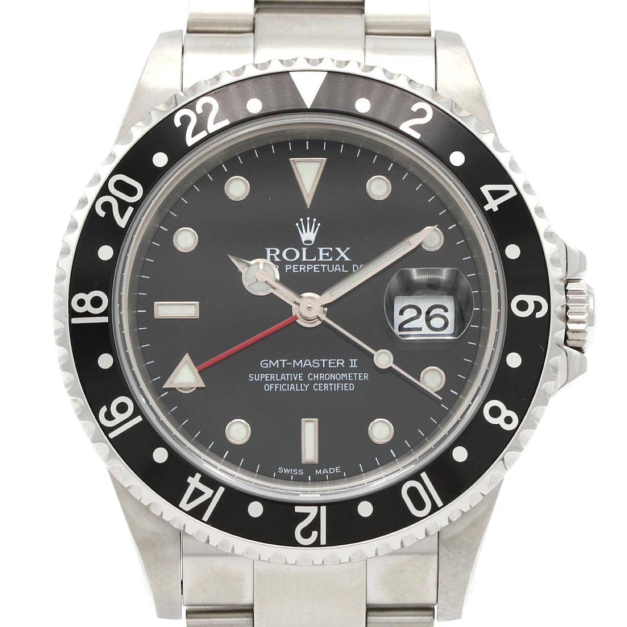 ロレックス GMTマスターⅡ 16710 SS 自動巻 P番