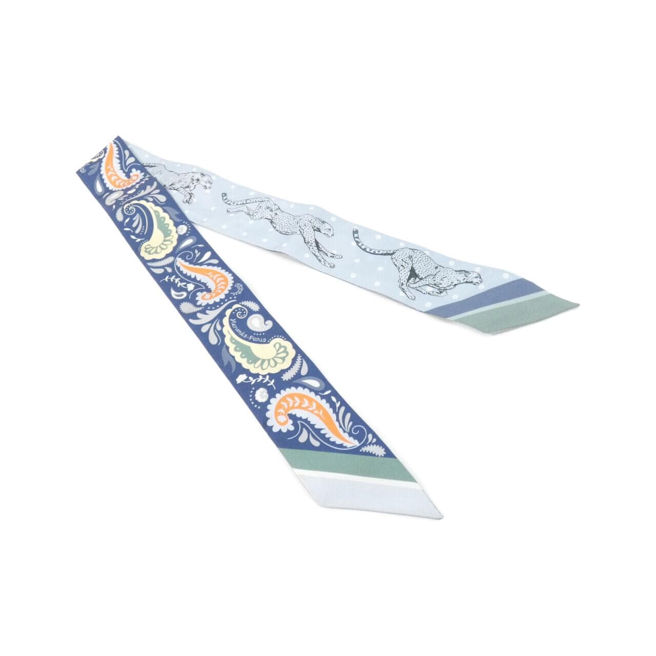 エルメス GUEPARDS BANDANA ツイリー 064179S スカーフ