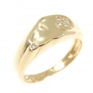 K18YG ダイヤモンド リング 0.03CT
