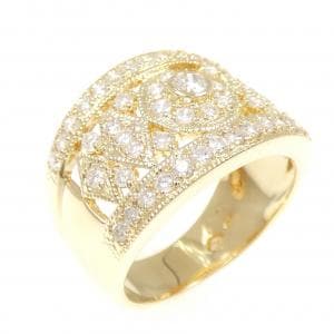 K18YG ダイヤモンド リング 0.87CT