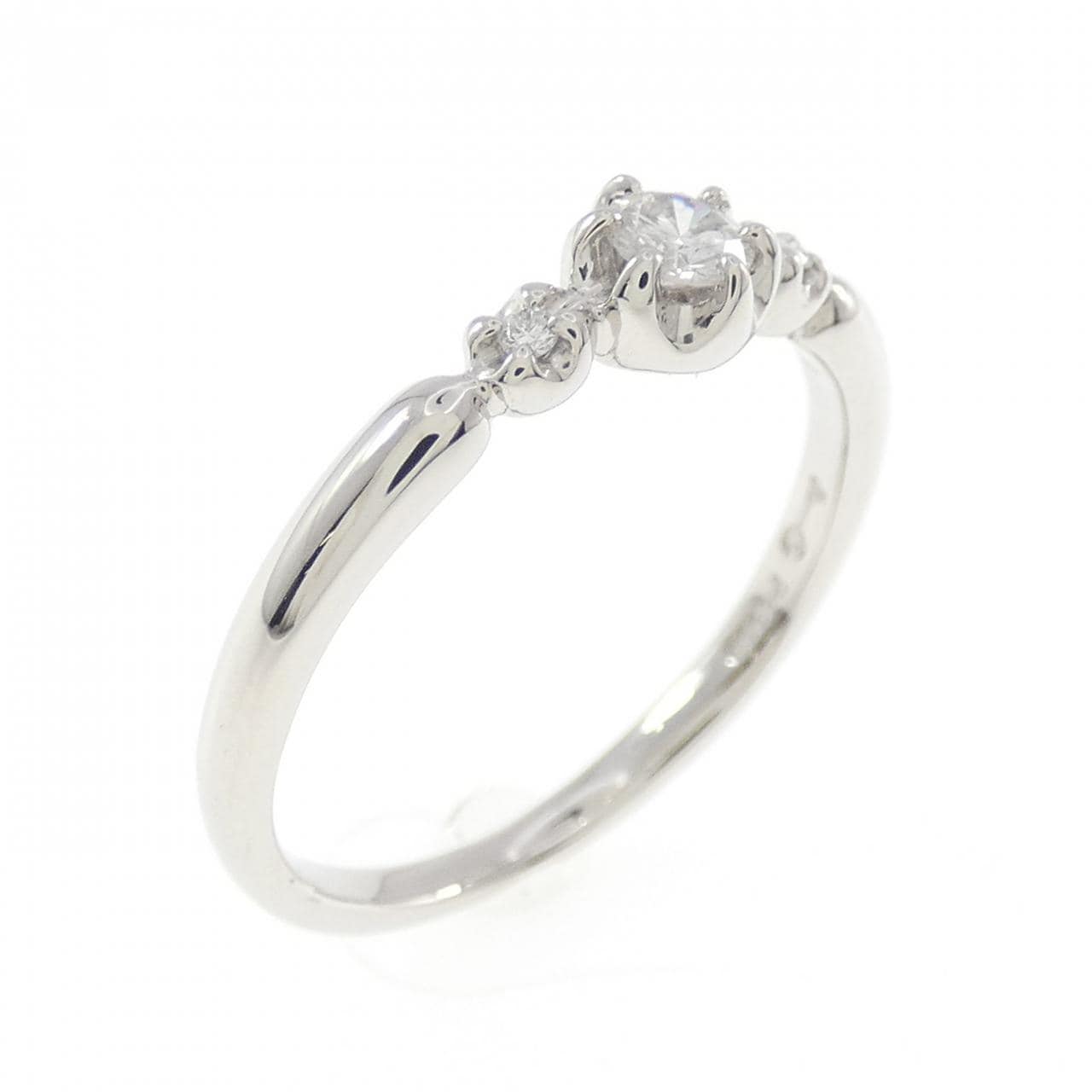 PT900 Diamond Ring 0.10CT
