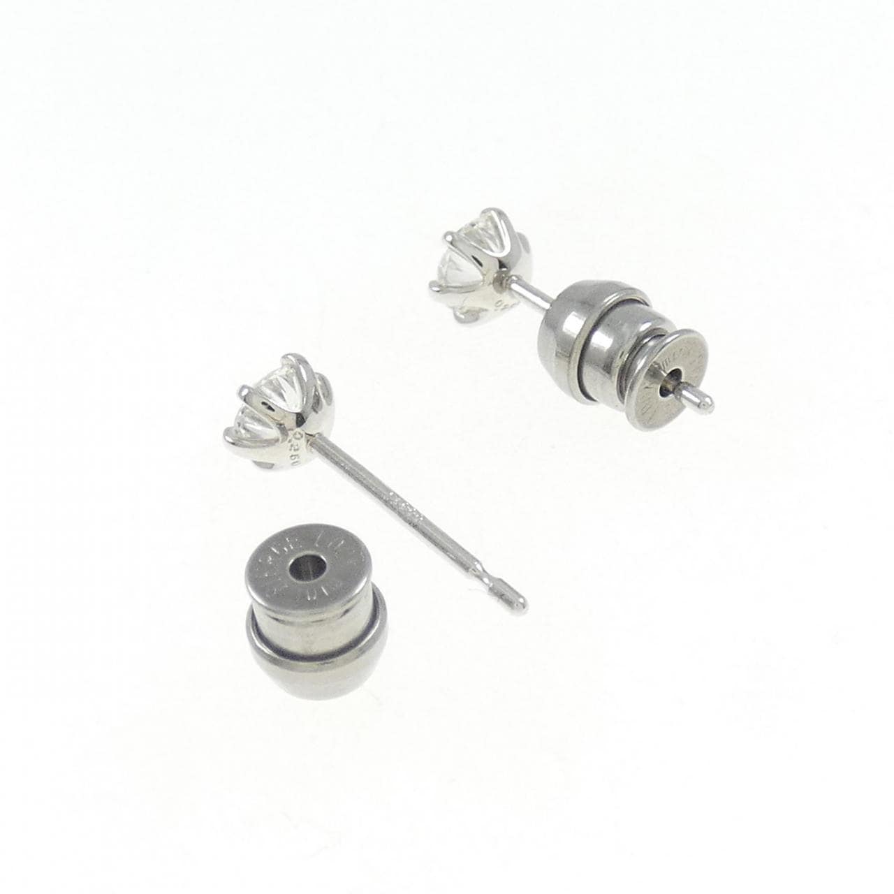 [再加工款] PT/ST钻石耳环 0.250CT 0.256CT EF SI1 EXT