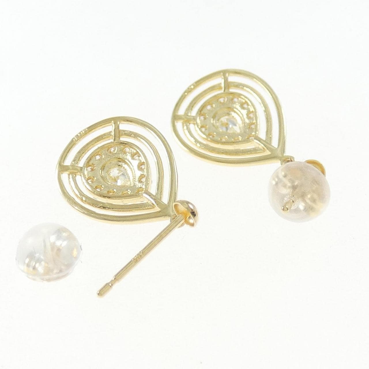 【新品】K18YG ダイヤモンド ピアス 0.40CT