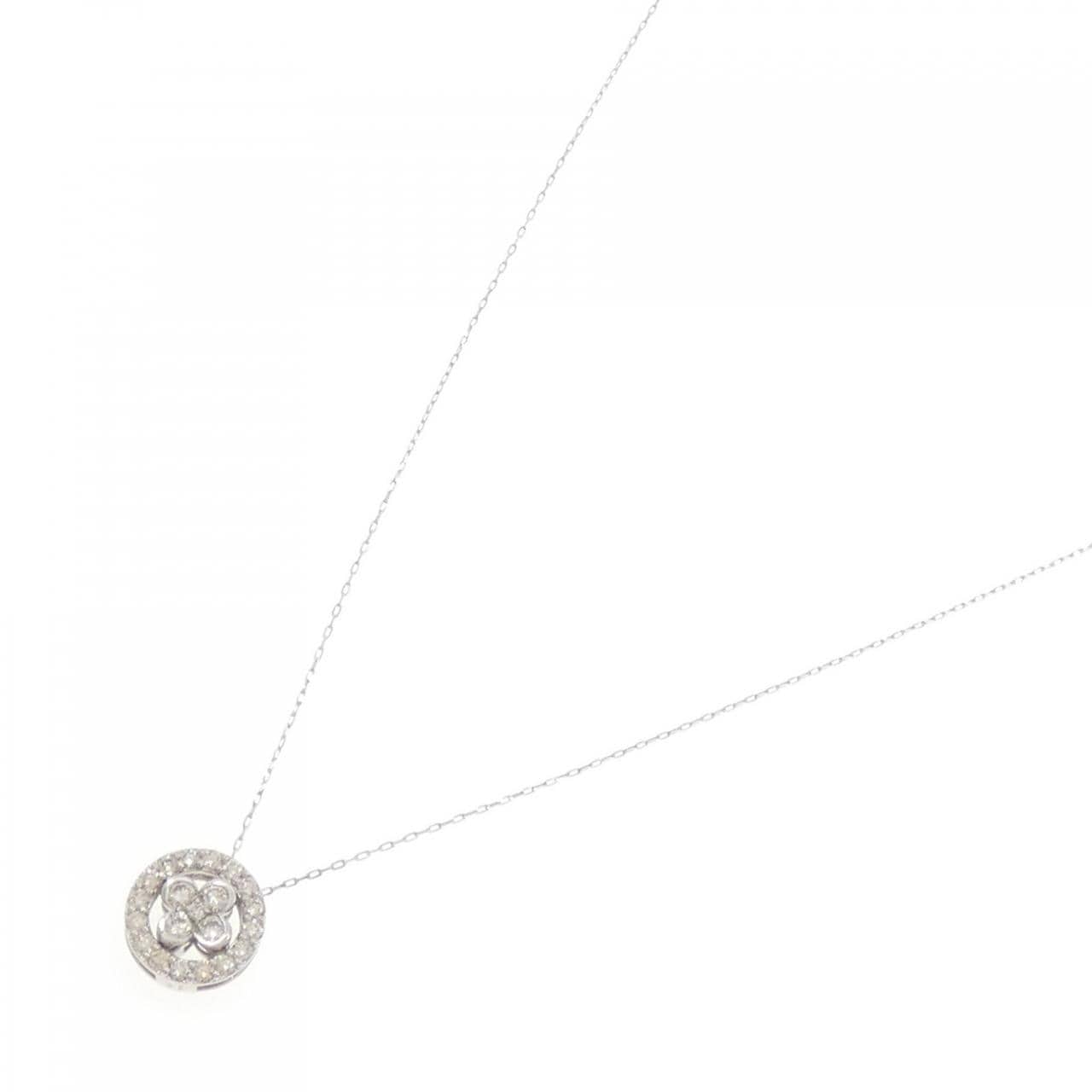 【新品】PT 2WAY フラワー ダイヤモンド ネックレス 0.50CT