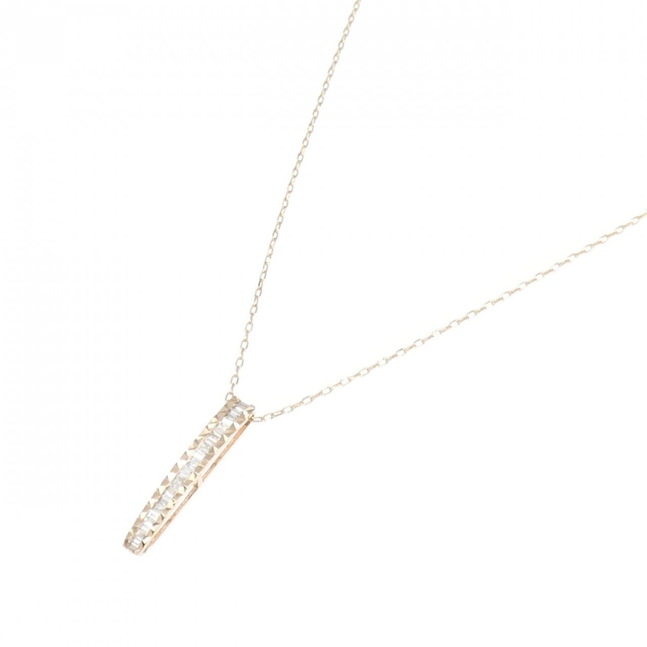 K18PG ダイヤモンド ネックレス 0.15CT