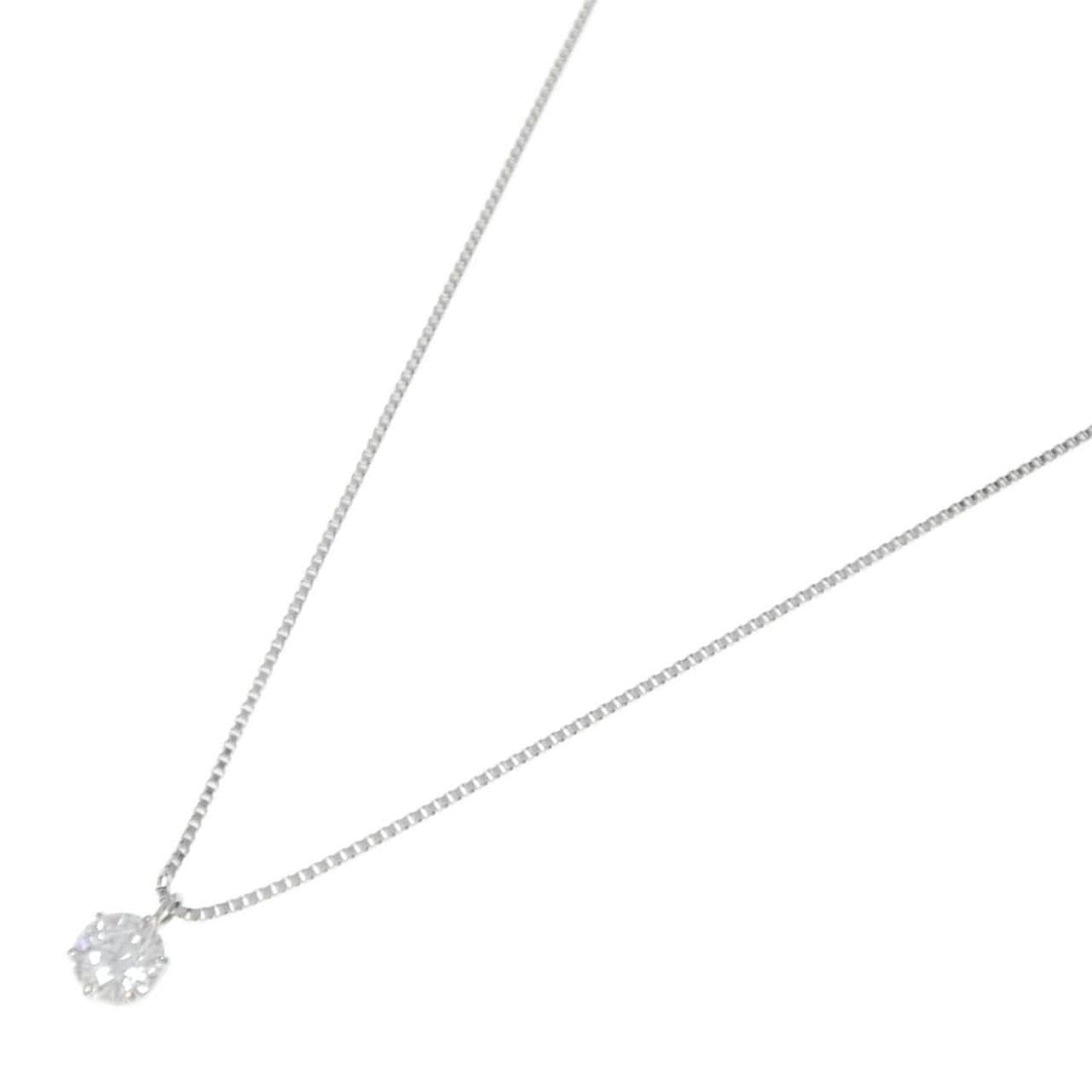 PT900/PT850 ソリティア ダイヤモンド ネックレス 0.329CT G SI2 3EXT