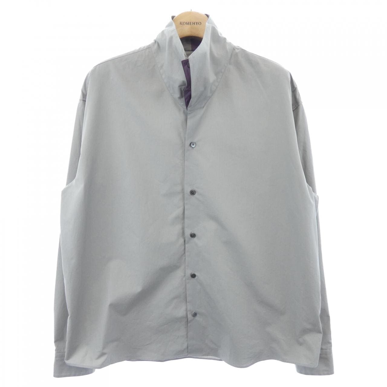 エルメス HERMES ボクシーカットダブルハイカラーシャツ 466400H2 シャツ