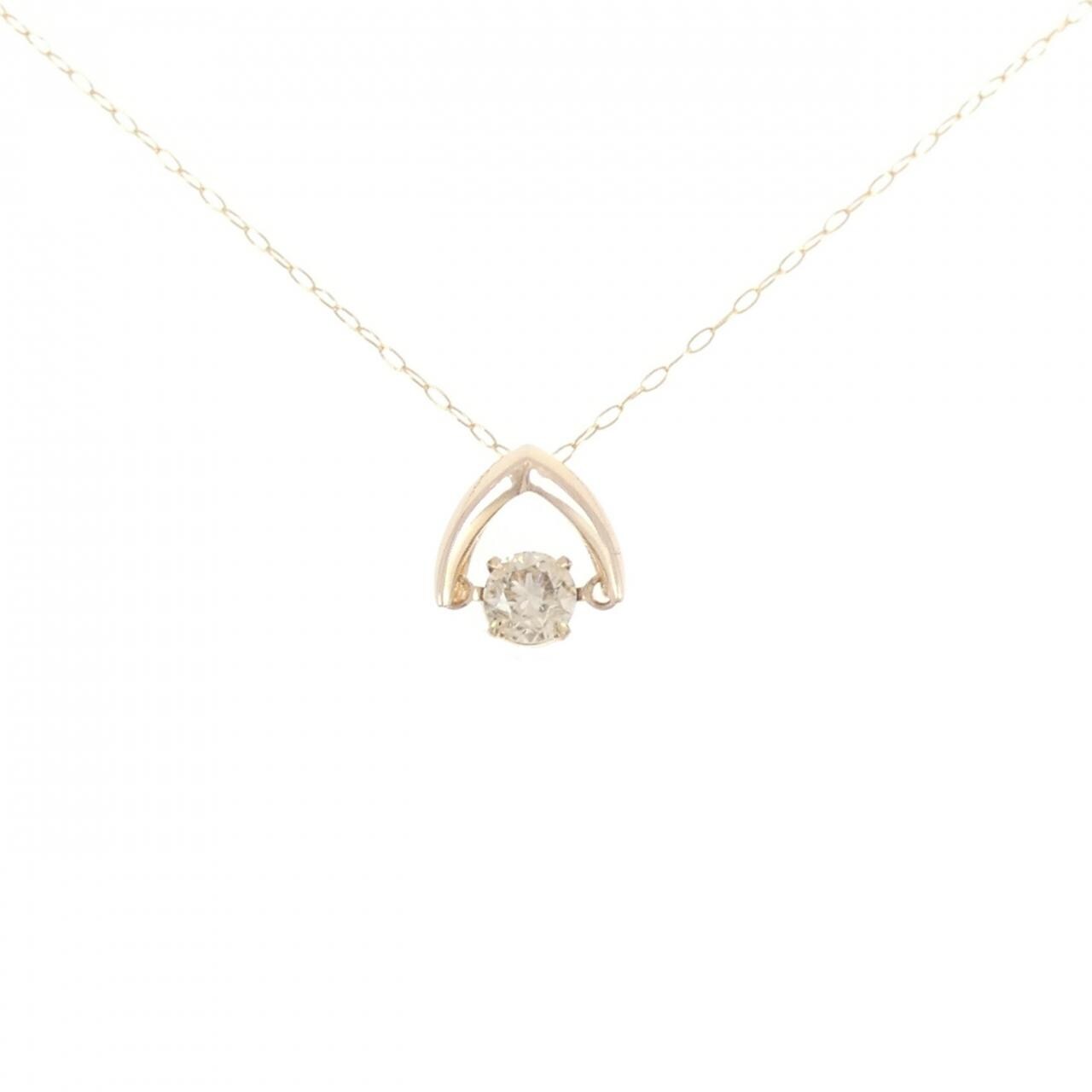 K18PG ダイヤモンド ネックレス 0.30CT