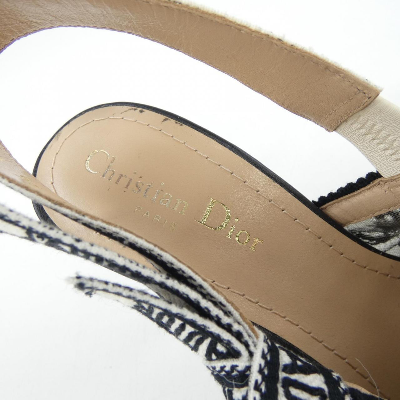 クリスチャンディオール CHRISTIAN DIOR メッシュ バタフライ J'ADIOR スリングバック パンプス