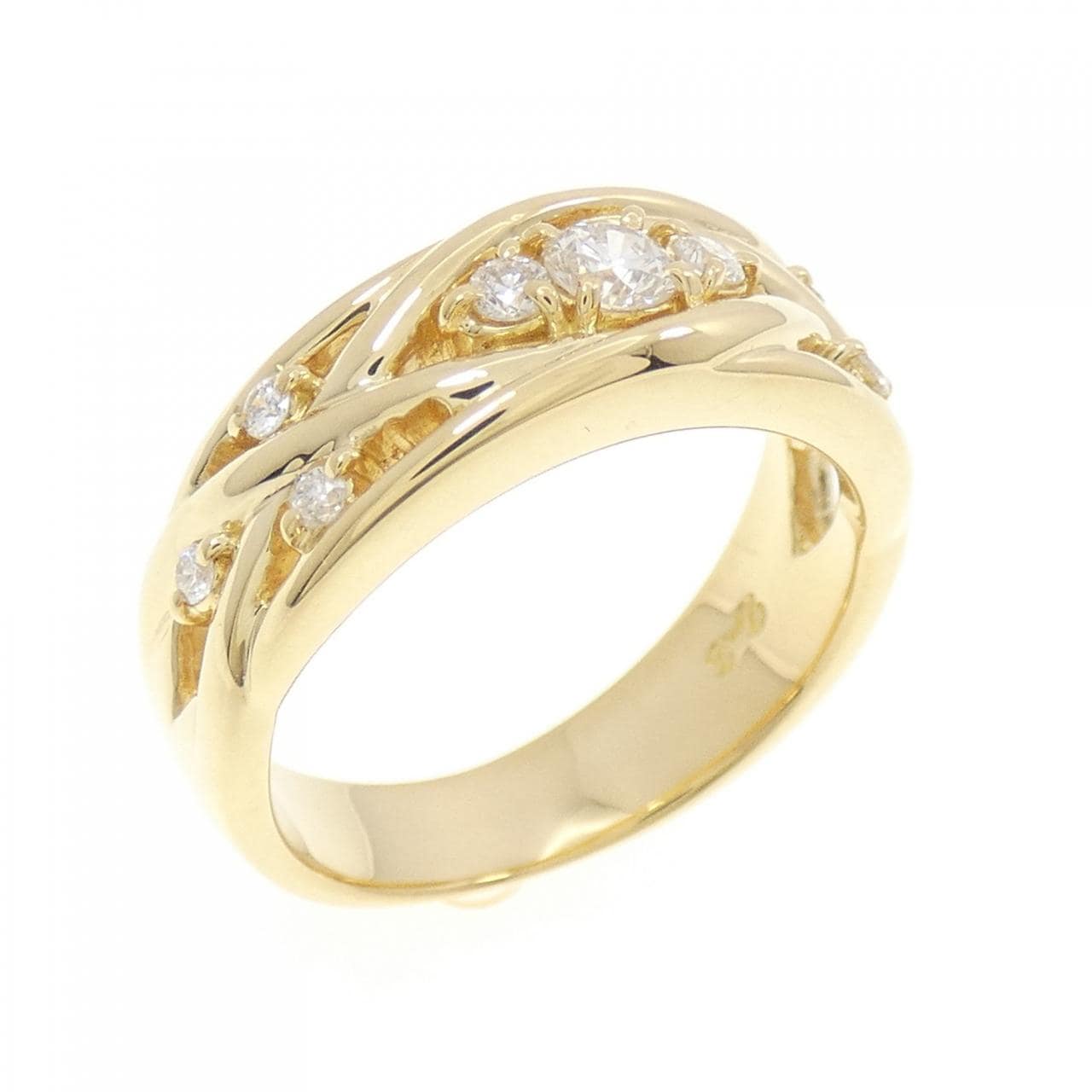 K18YG ダイヤモンド リング 0.28CT