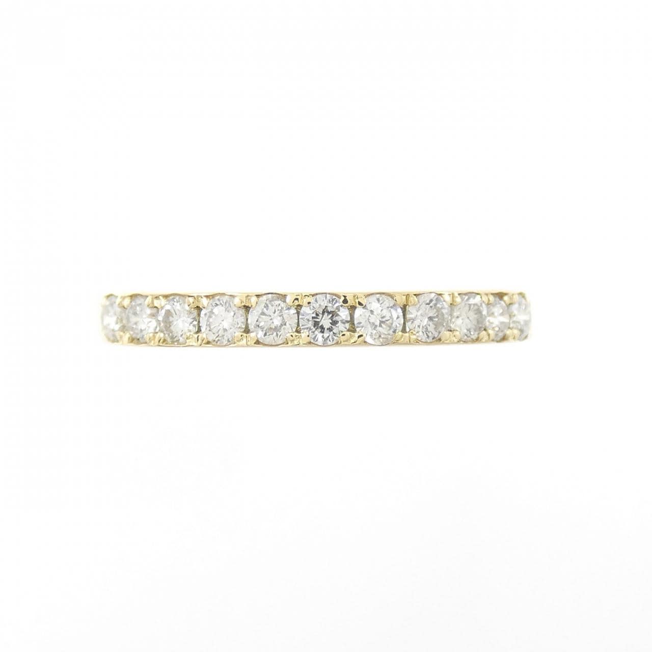 K18YG ハーフエタニティ ダイヤモンド リング 0.30CT