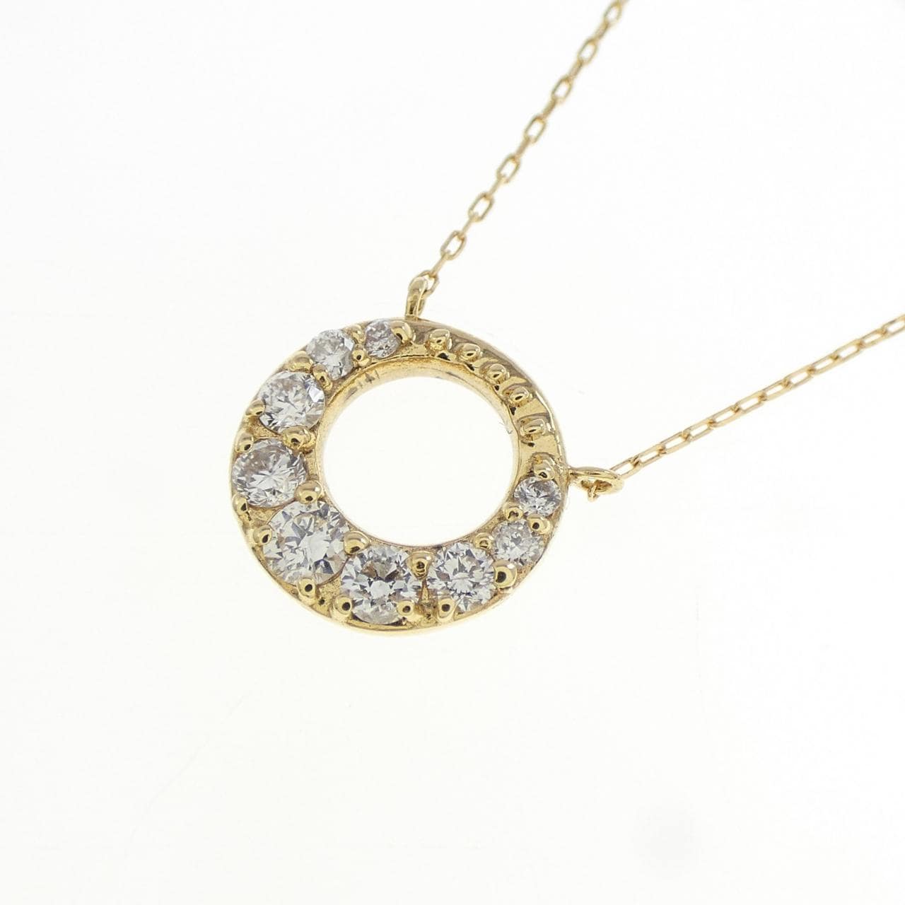 K18YG ダイヤモンド ネックレス 0.20CT