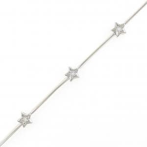 K18WG スター ダイヤモンド ブレスレット 0.10CT