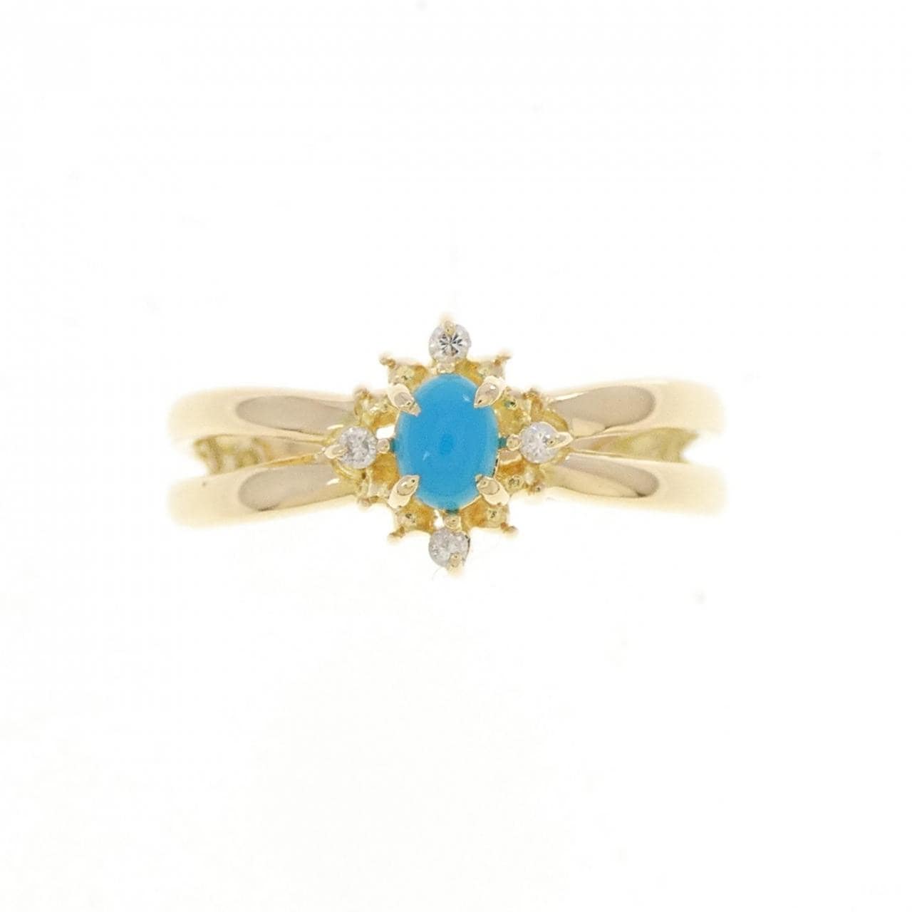 K18YG ターコイズ リング