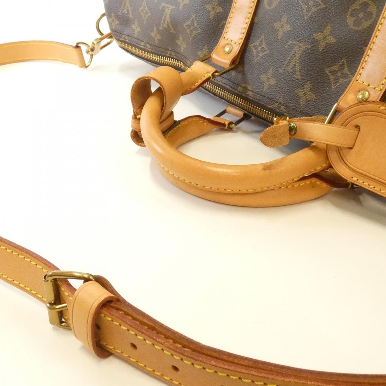 LOUIS VUITTON Monogram Keepall Bandouliere 55 公分 M41414 波士頓包
