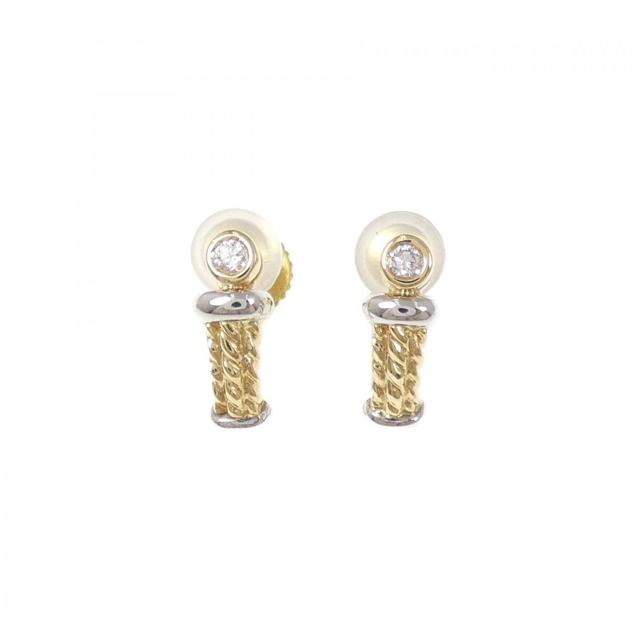 18KT/18KWG ダイヤモンド イヤリング