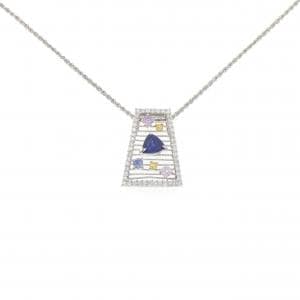 K18WG サファイヤ ネックレス 1.65CT