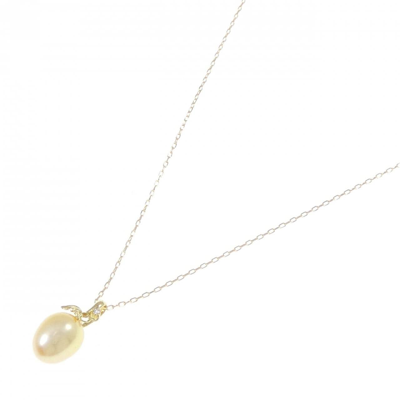 K18YG freshwater pearl necklace