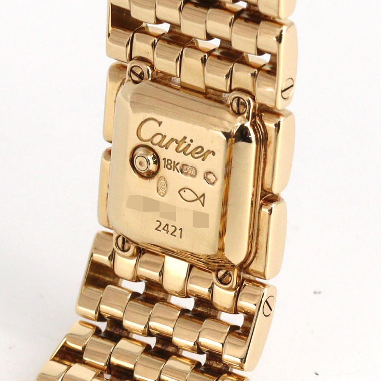 【ノーメンテナンス還元価格】カルティエ ミニパンテールリュバン YG/D WG3001T7 YG クォーツ