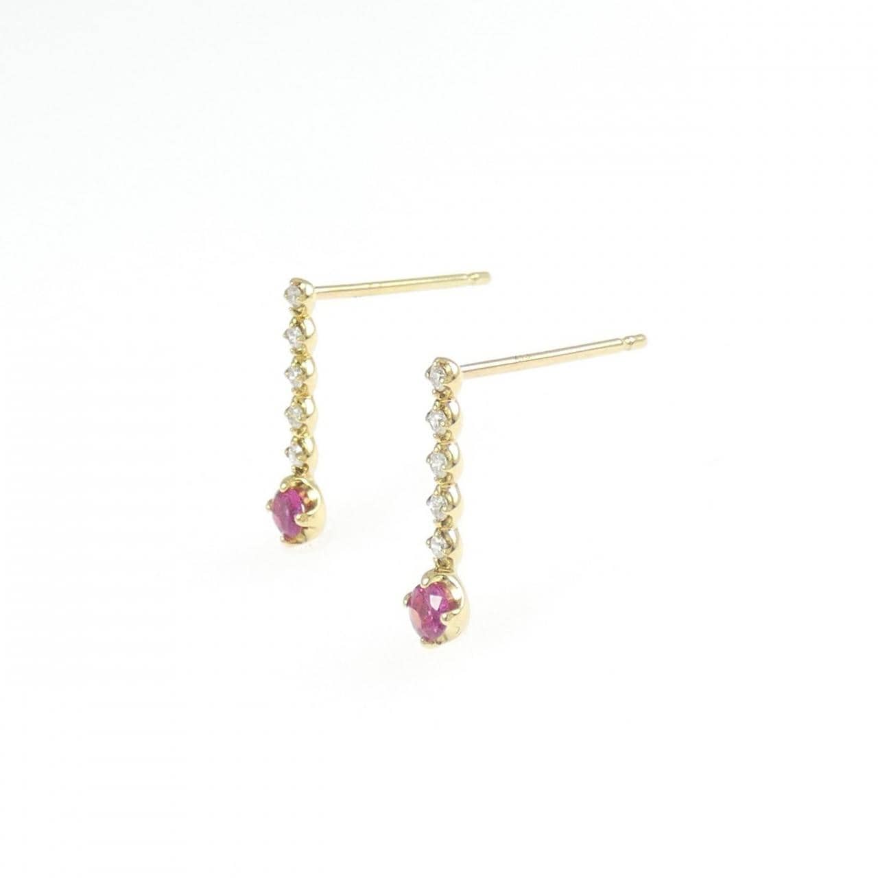 リラ ルビー ピアス