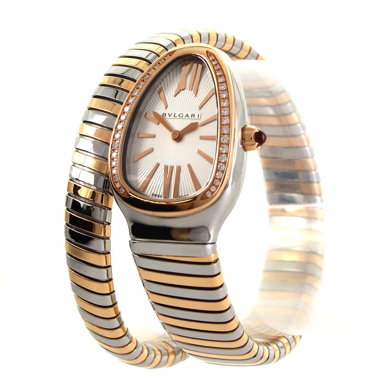 ブルガリ セルペンティトゥボガス PGコンビ/D Sサイズ SP35SPG/102237 SSxPG クォーツ