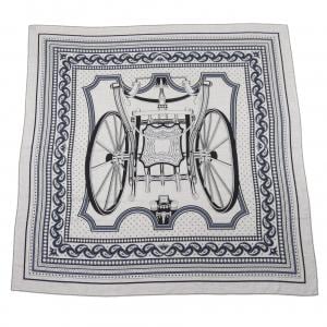 エルメス HERMES LES ROUES DE PHAETON BANDANA H244170S カレジェアン140 ショール