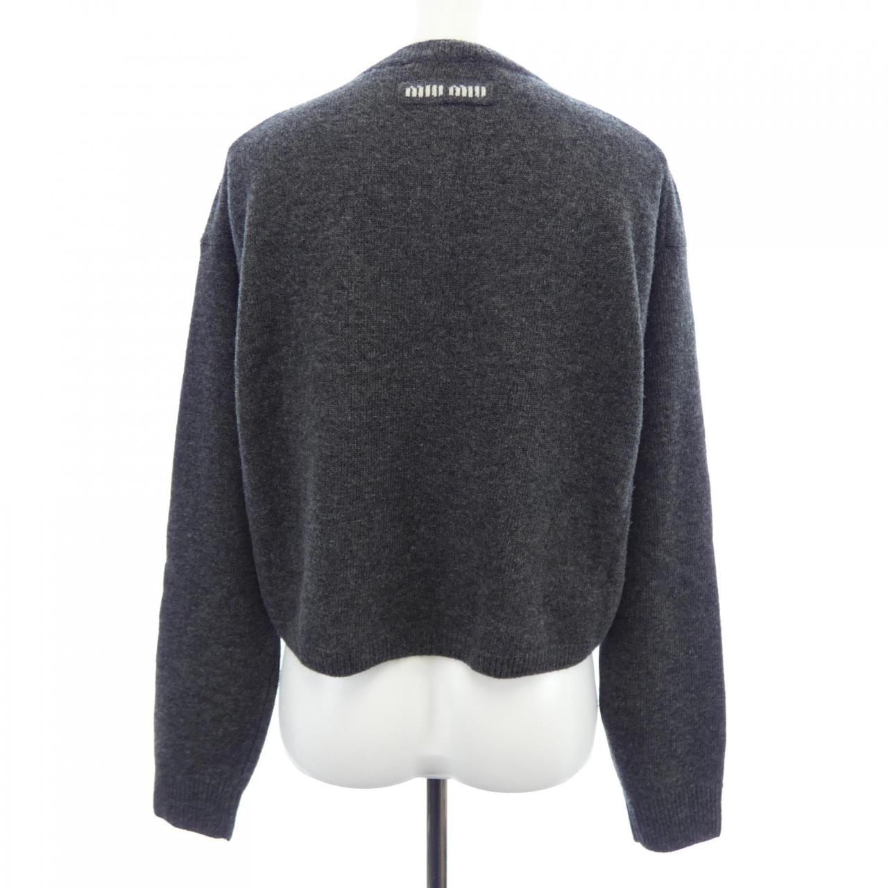 ミュウミュウ MIU MIU MIU MIU ロゴ DNA02T SOOO 13WS カーディガン