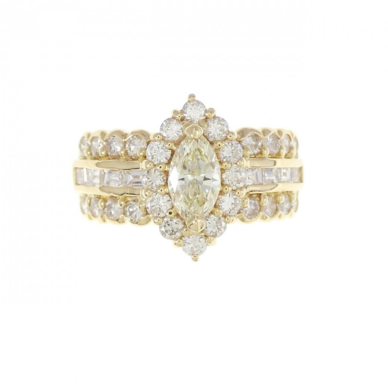K18YG ダイヤモンド リング 1.57CT