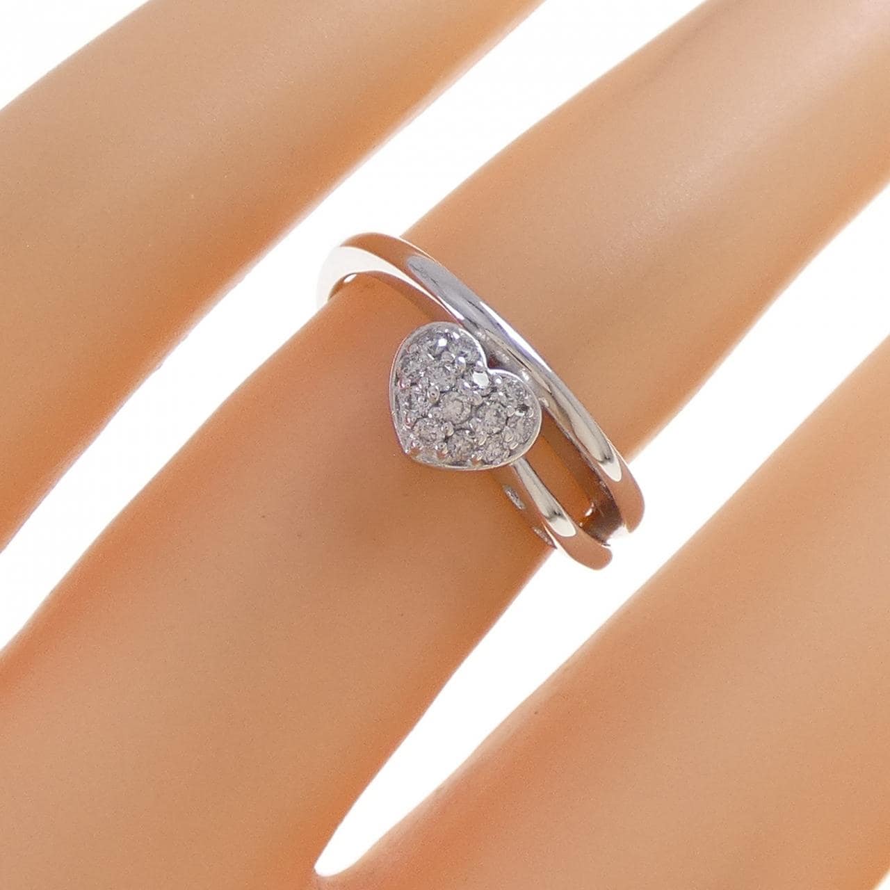 ポンテヴェキオ ハート ダイヤモンド リング 0.11CT