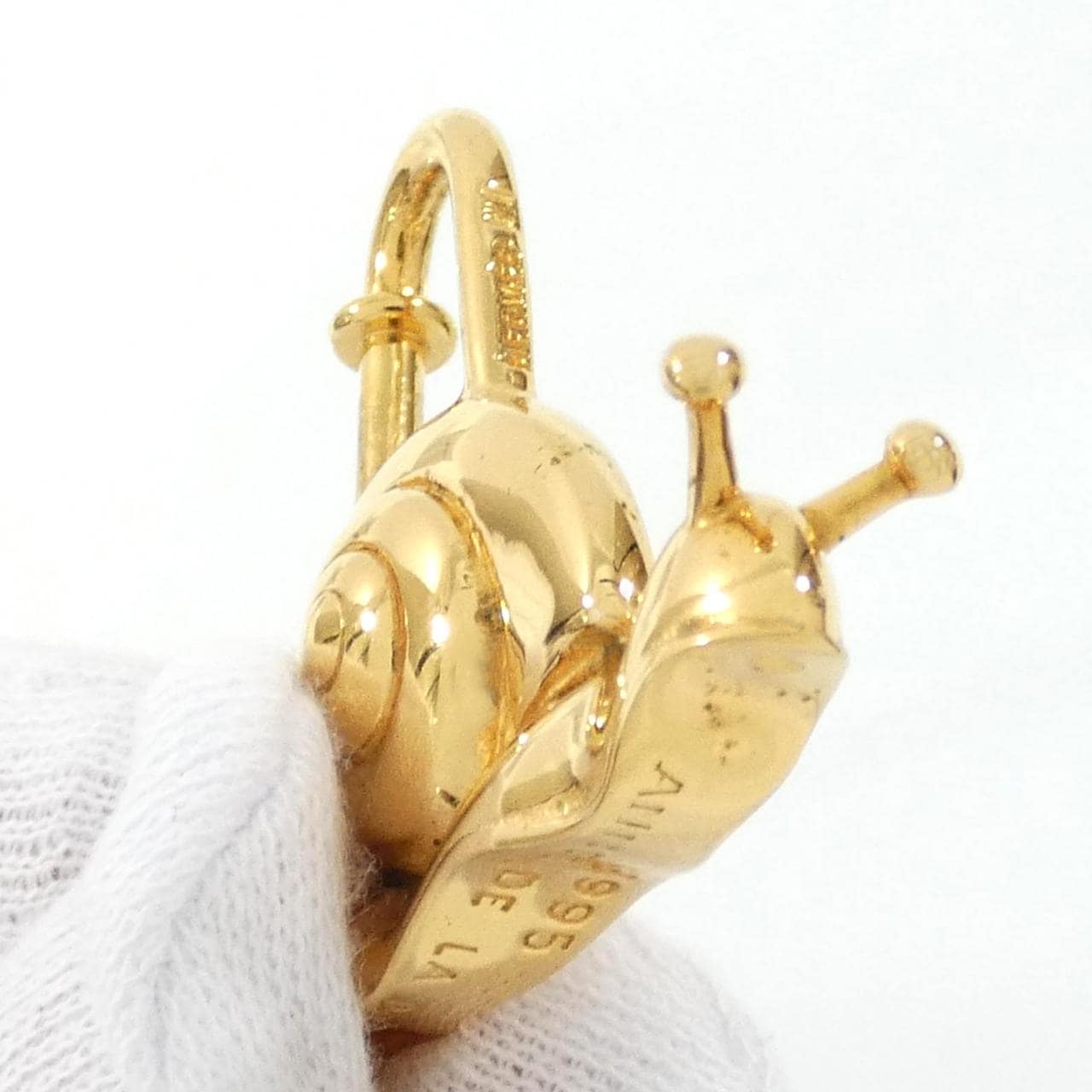 【ヴィンテージ】エルメス SNAIL カデナ キーホルダー