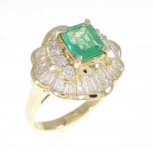 K18YG エメラルド リング 0.96CT