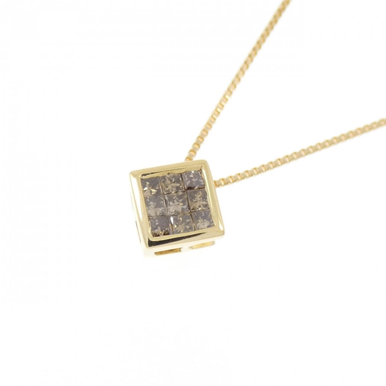 K18YG ダイヤモンド ネックレス 0.17CT