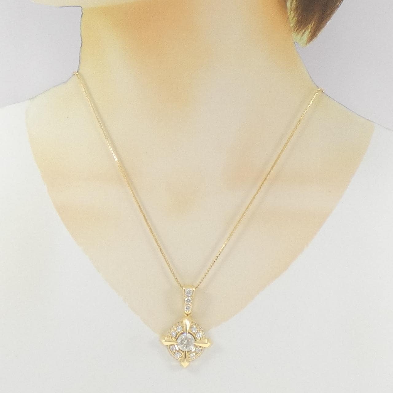 K18YG ダイヤモンド ネックレス 2.276CT