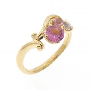 K18YG トルマリン リング