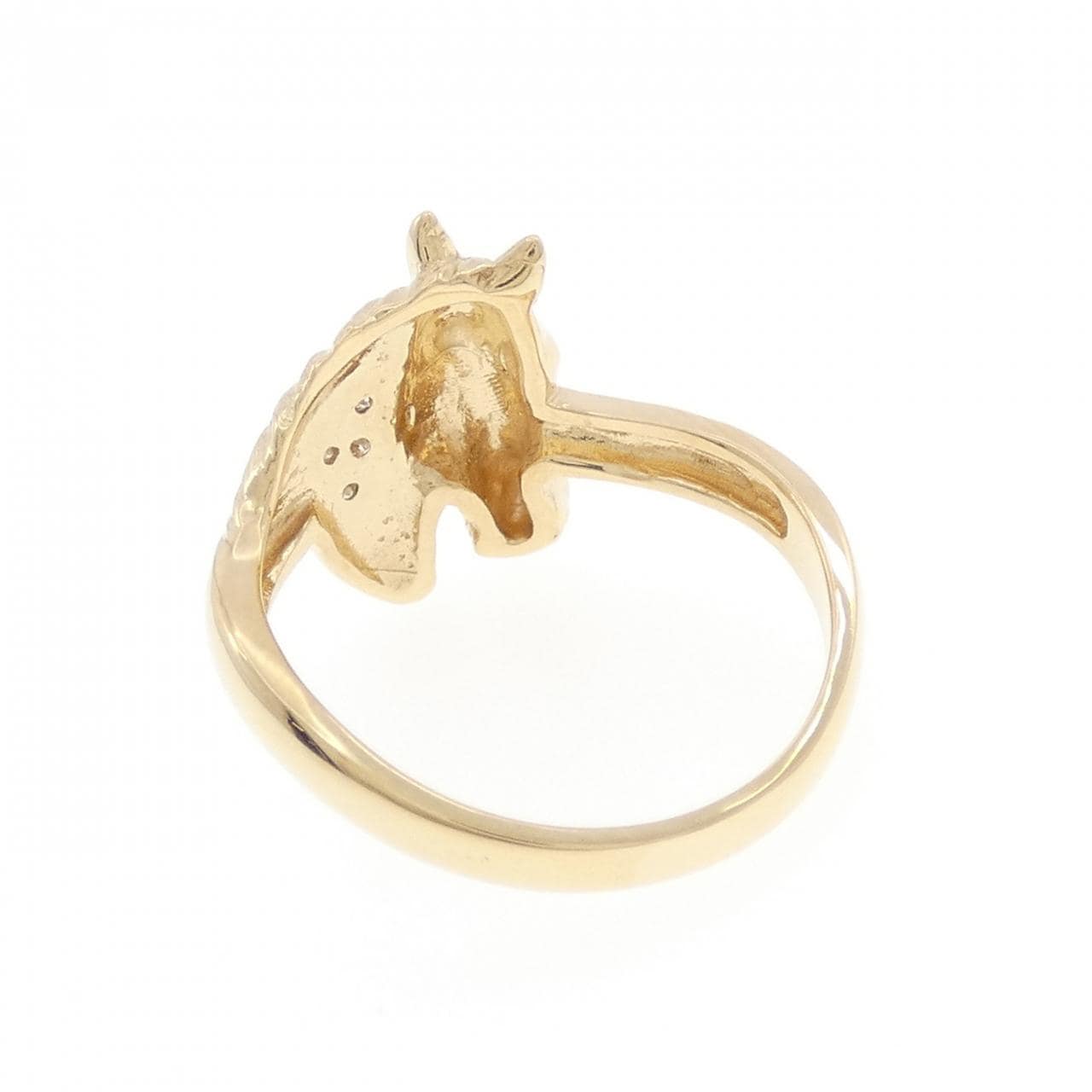 K18YG 马钻石戒指 0.02CT