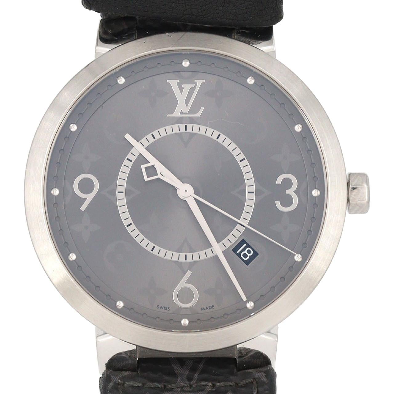 【ノーメンテナンス還元価格】ルイヴィトン タンブールスリムモノグラム Q1DM0 SS クォーツ