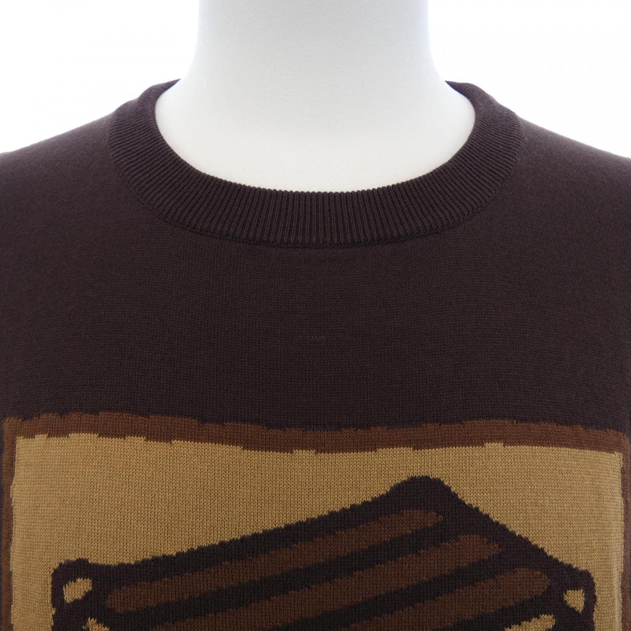 ルイヴィトン LOUIS VUITTON ショートスリーブコットンインターシャクルーネック HQN83WAUR ニット