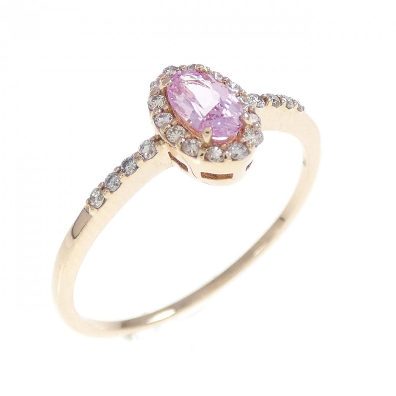 K18PG スピネル リング 0.24CT