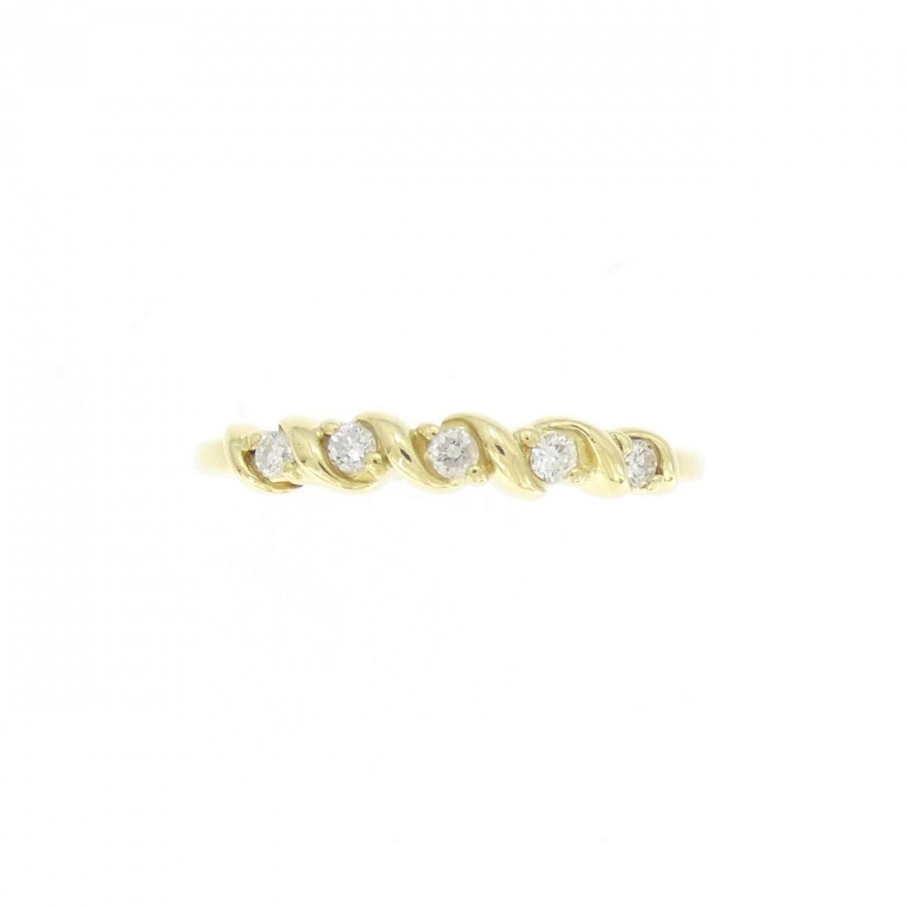 K18YG ダイヤモンド リング 0.08CT