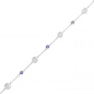 K18WG サファイヤ ブレスレット