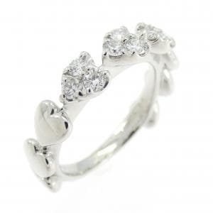 PT900 ハート ダイヤモンド リング 0.25CT