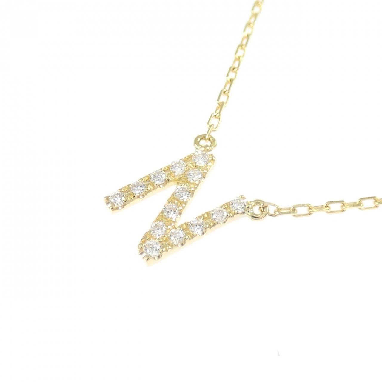 アーカー イニシャル ネックレス 0.05CT