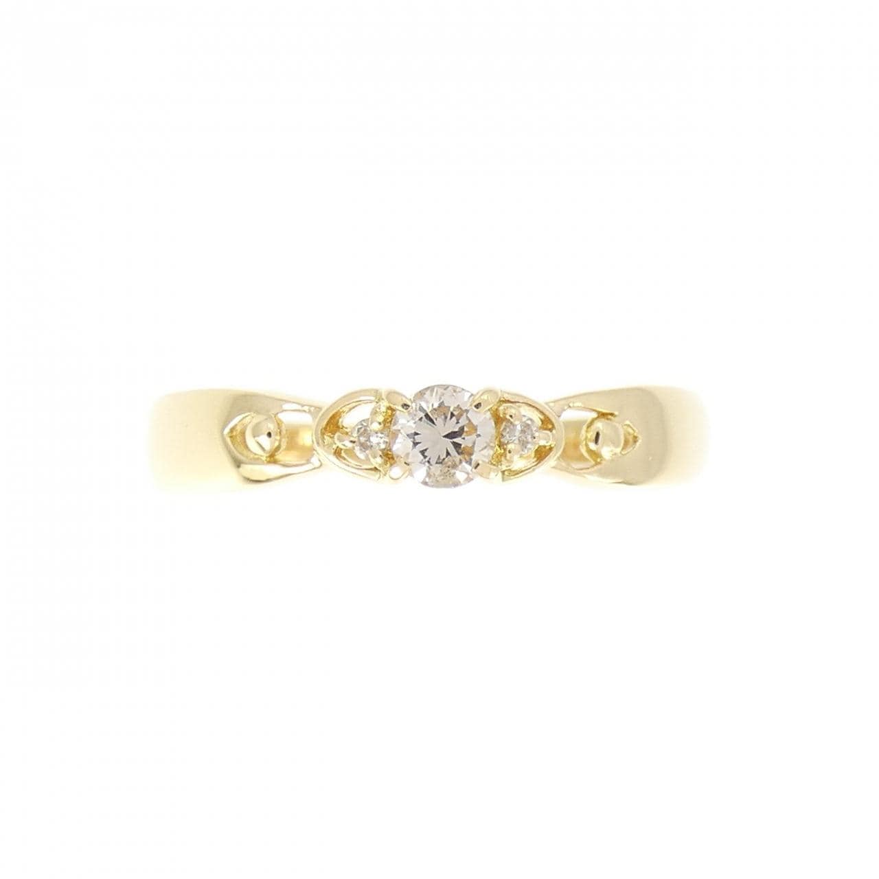 K18YG ダイヤモンド リング 0.10CT