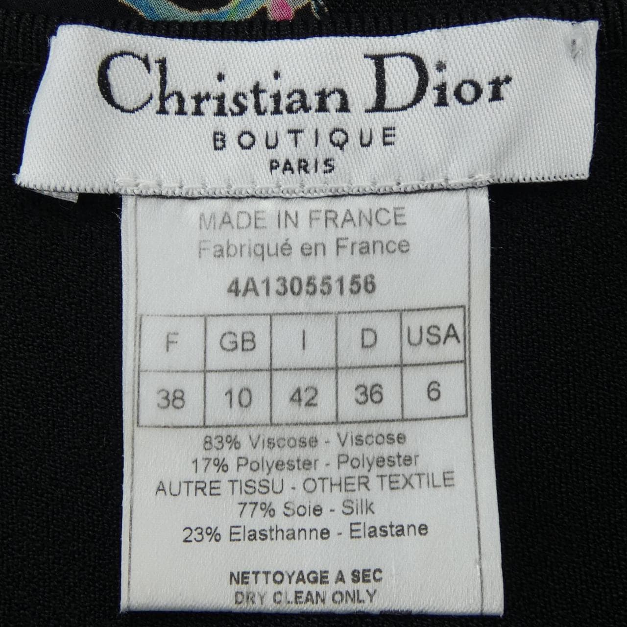 【ヴィンテージ】クリスチャンディオール CHRISTIAN DIOR 4A13055156 ニット