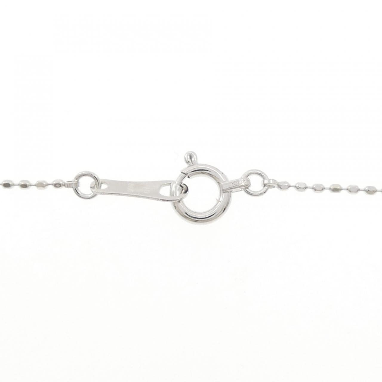 K18WG ハート ルビー ネックレス 1.60CT