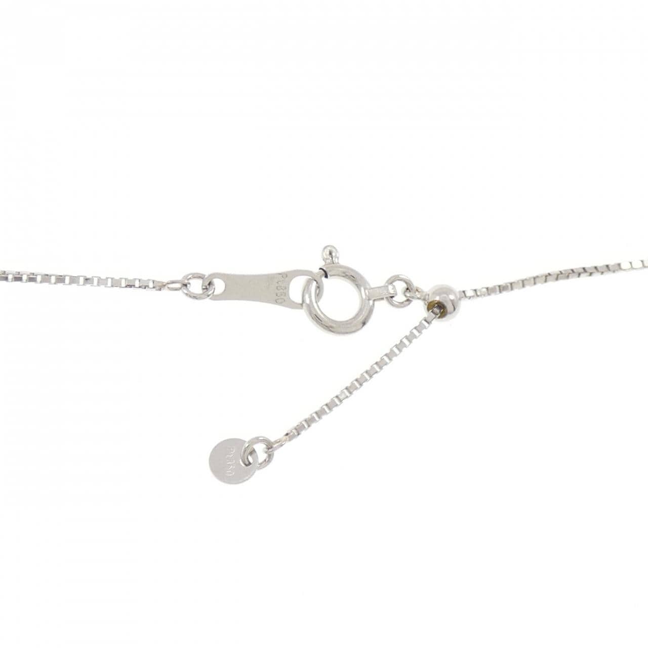 PT900/PT850 ソリティア ダイヤモンド ネックレス 0.534CT