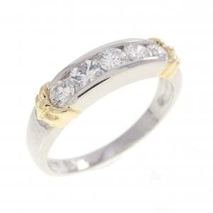 PT900/K18YG ダイヤモンド リング 0.50CT