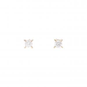 K18YG ソリティア ダイヤモンド ピアス 0.51CT