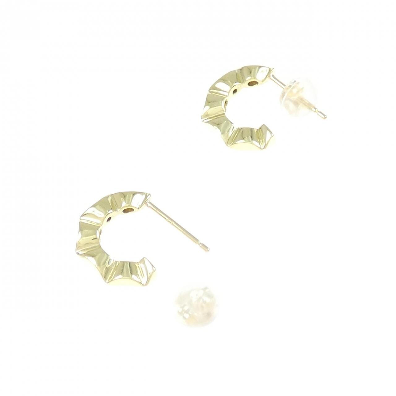 K18YG钻石耳环 0.02CT