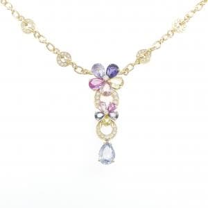 ブルガリ サファイヤ フラワー ネックレス